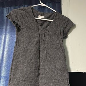 Basic Gray V-Neck